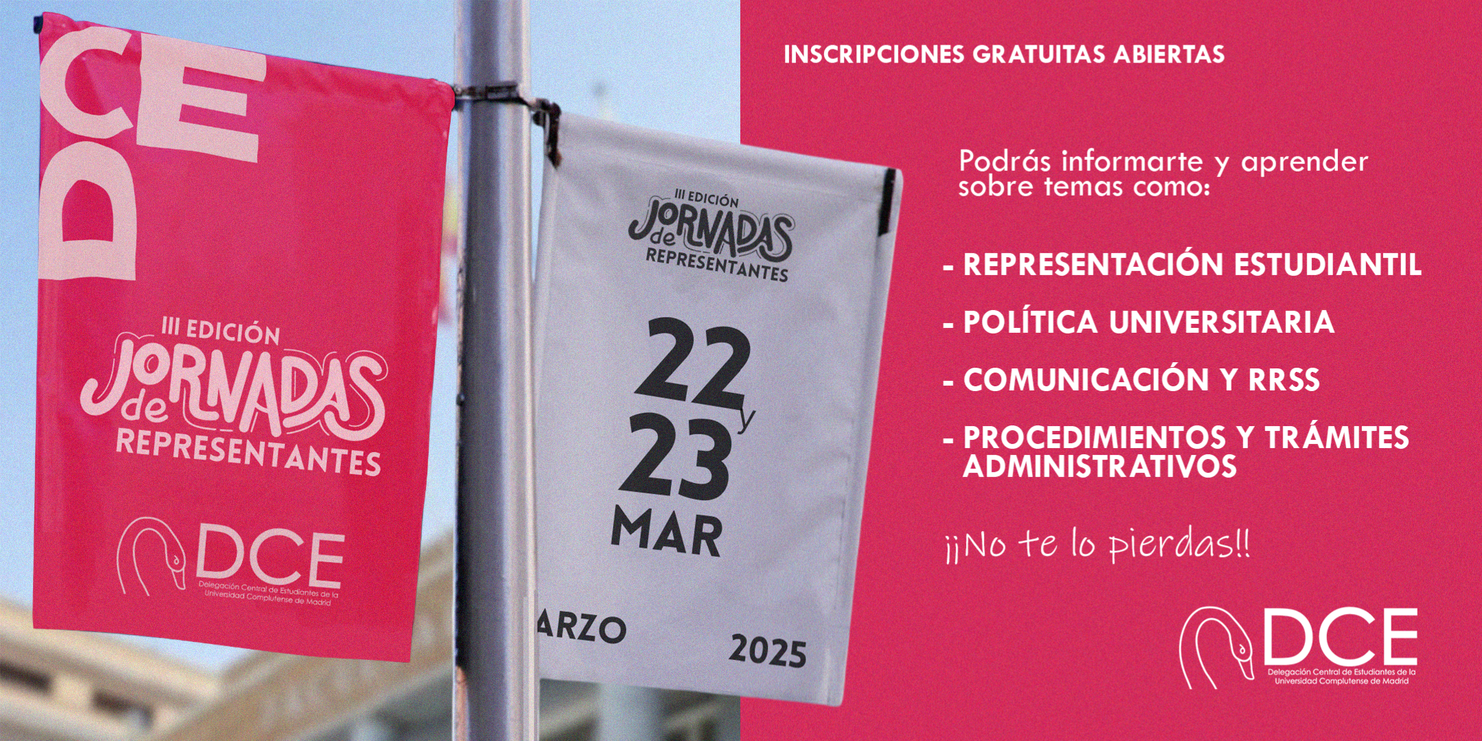 Inscripción III Jornadas de Representantes - Delegación Central de Estudiantes 2025